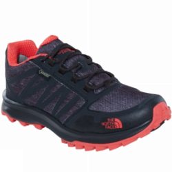 The North Face Womens Litewave Fastpack GTX Shoe TNF Phantom Grey Heather Print/Cayenne Red